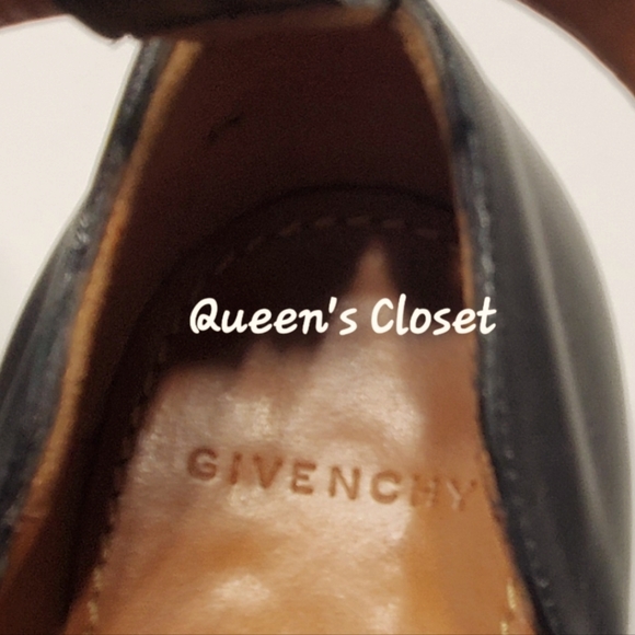 Givenchy | Black Leather Peep-toe Ankle Boots - Picture 4 of 7